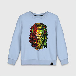 Свитшот хлопковый детский Jam lioN, цвет: мягкое небо