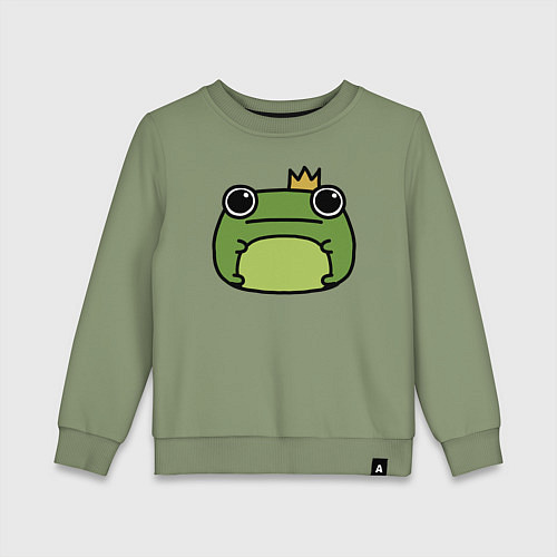 Детский свитшот Frog Lucky король / Авокадо – фото 1