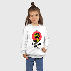 Свитшот хлопковый детский Cobra Kai: California, цвет: белый — фото 2