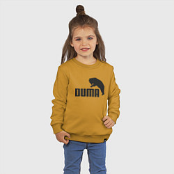 Свитшот хлопковый детский Duma & Bear, цвет: горчичный — фото 2