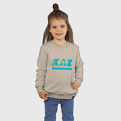 Свитшот хлопковый детский KAZ, цвет: миндальный — фото 2