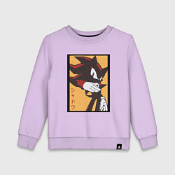 Свитшот хлопковый детский Ёж Шэдоу 006, цвет: лаванда