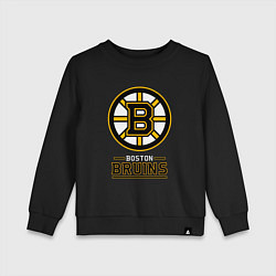 Свитшот хлопковый детский Boston Bruins , Бостон Брюинз, цвет: черный