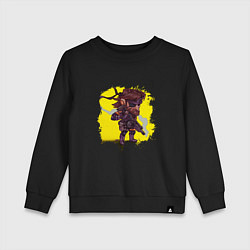 Свитшот хлопковый детский Big Boss whith gun, цвет: черный