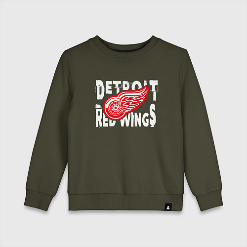 Детский свитшот Детройт Ред Уингз Detroit Red Wings / Хаки – фото 1