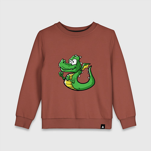 Детский свитшот Драчливый Ленни / Кирпичный – фото 1