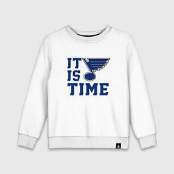 Детский свитшот It is St Louis Blues time Сент Луис Блюз