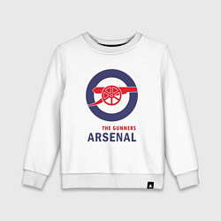 Свитшот хлопковый детский Arsenal The Gunners, цвет: белый