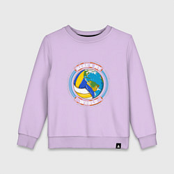 Свитшот хлопковый детский World - Volleyball, цвет: лаванда