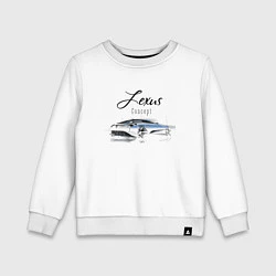 Свитшот хлопковый детский Lexus Concept, цвет: белый