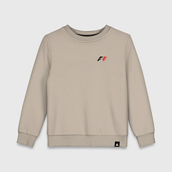 Свитшот хлопковый детский F-1 MINI LOGO, цвет: миндальный