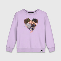 Свитшот хлопковый детский Twilight love, цвет: лаванда