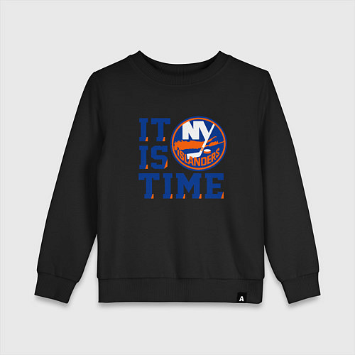 Детский свитшот It Is New York Islanders Time Нью Йорк Айлендерс / Черный – фото 1