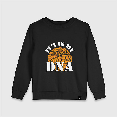 Детский свитшот ДНК Баскетбол / Черный – фото 1