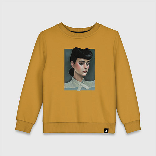 Детский свитшот Рейчел, Бегущий по лезвию / Горчичный – фото 1