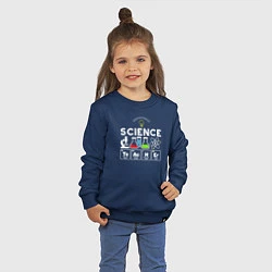 Свитшот хлопковый детский Учитель науки, цвет: тёмно-синий — фото 2