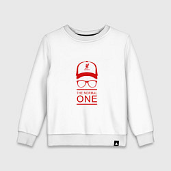 Свитшот хлопковый детский Klopp - Normal One, цвет: белый
