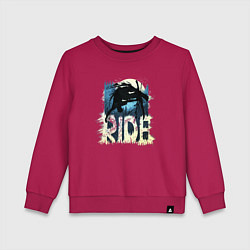 Свитшот хлопковый детский Ride Ski, цвет: маджента