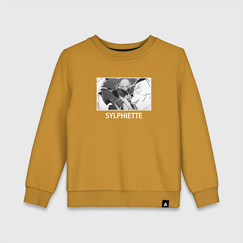 Детский свитшот Сильфиетта / Горчичный – фото 1