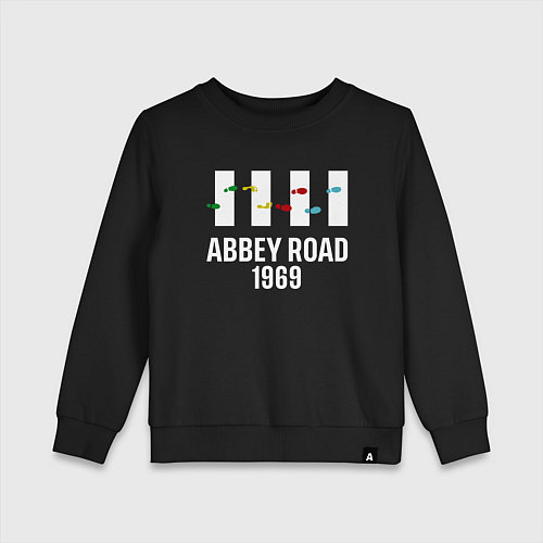 Детский свитшот THE BEATLES ABBEY ROAD / Черный – фото 1