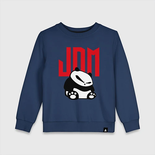 Детский свитшот JDM Panda Japan Симпатяга / Тёмно-синий – фото 1