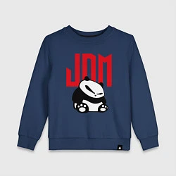 Свитшот хлопковый детский JDM Panda Japan Симпатяга, цвет: тёмно-синий