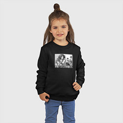 Свитшот хлопковый детский Харухи с друзьями, цвет: черный — фото 2