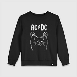 Детский свитшот ACDC РОК КОТ