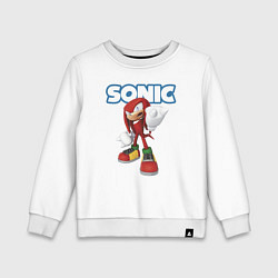 Детский свитшот Knuckles Echidna Sonic Video game Ехидна Наклз Вид