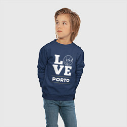 Свитшот хлопковый детский Porto Love Classic, цвет: тёмно-синий — фото 2