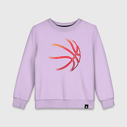 Детский свитшот Баскетбольный мяч оранж