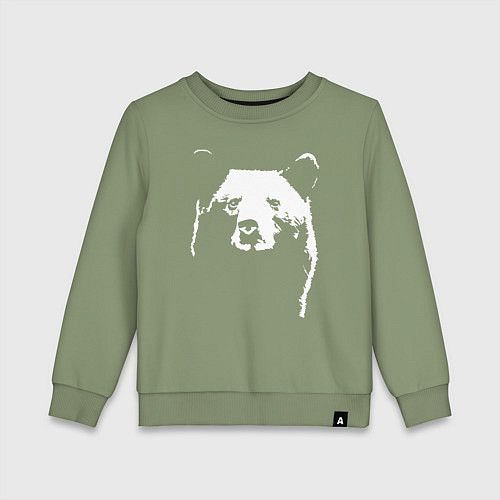 Детский свитшот Медвежий лик / Авокадо – фото 1