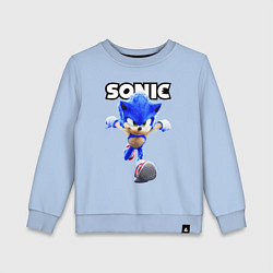 Свитшот хлопковый детский Sonic the Hedgehog 2, цвет: мягкое небо