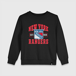 Свитшот хлопковый детский NY RANGERS NHL НЬЮ-ЙОРК РЕЙНДЖЕРС, цвет: черный