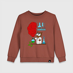Детский свитшот Сова химик