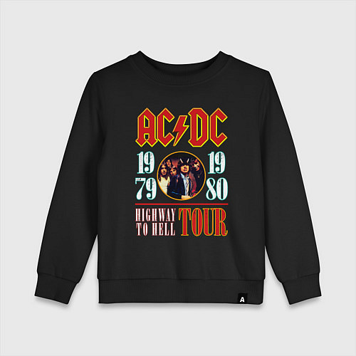 Детский свитшот ACDC HIGHWAY TO HELL TOUR / Черный – фото 1