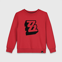 Свитшот хлопковый детский Zenless Zone Zero арт logo, цвет: красный