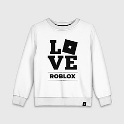 Свитшот хлопковый детский Roblox Love Classic, цвет: белый