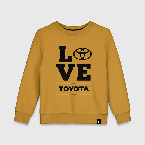 Детский свитшот Toyota Love Classic / Горчичный – фото 1