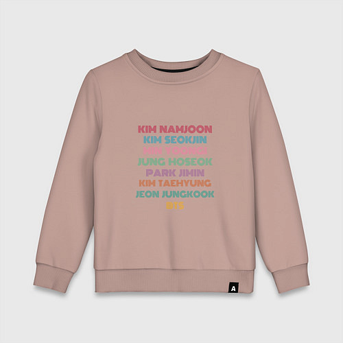 Детский свитшот BTS FANCHANT / Пыльно-розовый – фото 1