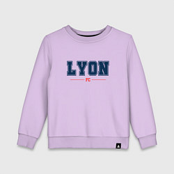 Свитшот хлопковый детский Lyon FC Classic, цвет: лаванда