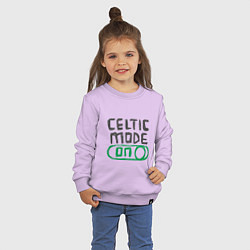 Свитшот хлопковый детский Celtic Mode On, цвет: лаванда — фото 2