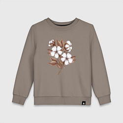 Детский свитшот Цветы хлопка в букете