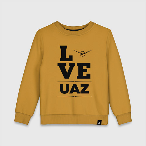 Детский свитшот UAZ Love Classic / Горчичный – фото 1