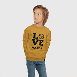 Свитшот хлопковый детский Mazda Love Classic, цвет: горчичный — фото 2