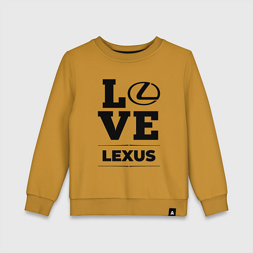 Детский свитшот Lexus Love Classic / Горчичный – фото 1