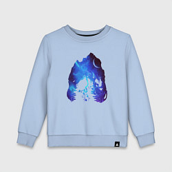 Детский свитшот Череп Тираннозавра Космос