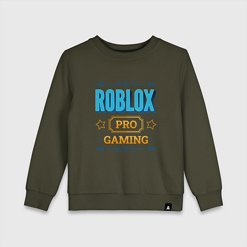 Детский свитшот Игра Roblox PRO Gaming / Хаки – фото 1