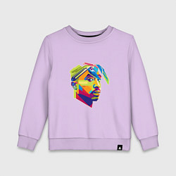Свитшот хлопковый детский 2PAC Style, цвет: лаванда