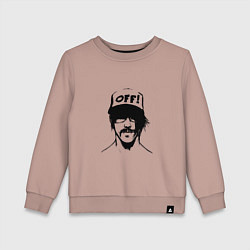Свитшот хлопковый детский Кидис, цвет: пыльно-розовый